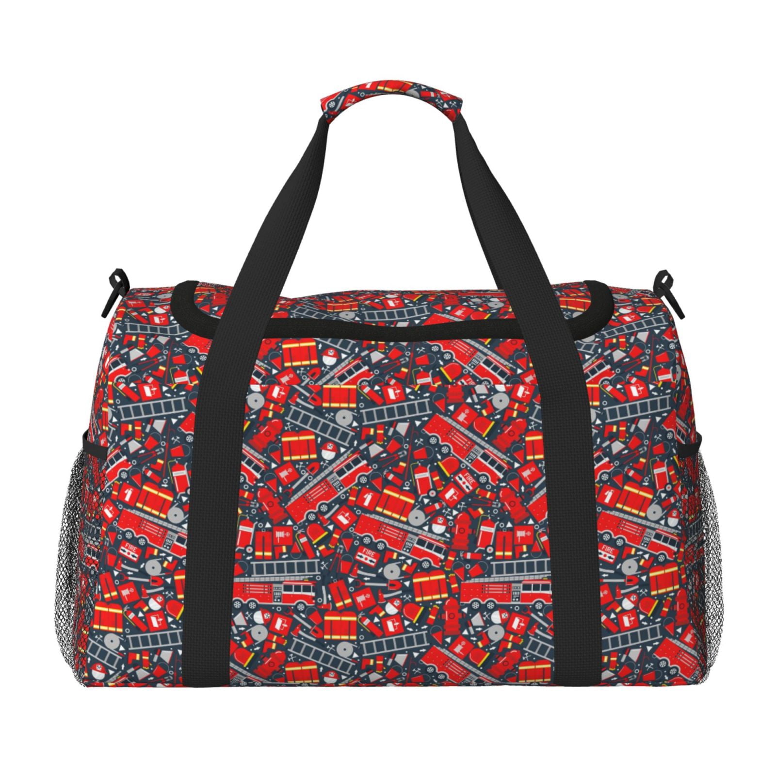 Fuzoiu Fire Sign Print Travel Duffle Bag,Carry On Tote Bags,Duffel Bag,Sport Gym Bag, Hospital Bag for Labor and Delivery, Overnight Bag,Luggage Bag