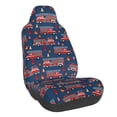thumbnail image 1 of Fuzoiu Fire Truck 1 Print Elastic Car Seat Covers, Seat Cover Protector,Universal Fit Interior Covers for Most Cars,Washable Seat Cover Non Slip for SUV,Sedan,Van, 1 of 5