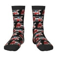 thumbnail image 1 of Fuzoiu Fire and Rescue Truck Print Kids Socks For Boys Girls,Grip Crew Socks with Non Slip,Lightweight Stretch Crew Socks,Toddlers Crew Boot Socks, 1 of 5