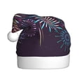 thumbnail image 1 of Fuzoiu Fireworks2 Print Santa Hat Christmas Hat for Adults,Santa Hats with Pompom, Unisex Xmas Holiday Hat for Christmas New Year Festive Party Supplies, 1 of 6