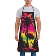 thumbnail image 1 of Fuzoiu Flamingo And Palm Trees At Sunset Print Waterproof Apron, Kitchen Apron for Women Men Chef, Apron for Christmas Dinner Party Cooking Baking Crafting House Cleaning Kitchen, 1 of 7