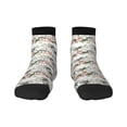 thumbnail image 1 of Fuzoiu Flamingo Palm Trees Print Adult Socks, Crew Moisture-wicking Socks, Unisex Cushion Crew Socks,Casual Sports Ankle Socks, 1 of 7