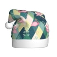 thumbnail image 1 of Fuzoiu Flamingo Print Santa Hat Christmas Hat for Adults,Santa Hats with Pompom, Unisex Xmas Holiday Hat for Christmas New Year Festive Party Supplies, 1 of 6