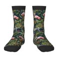 thumbnail image 1 of Fuzoiu Flamingos And Palm Leaves Print Kids Socks For Boys Girls,Grip Crew Socks with Non Slip,Lightweight Stretch Crew Socks,Toddlers Crew Boot Socks, 1 of 1