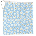 thumbnail image 1 of Fuzoiu Floral Daisy Print Waterproof Shower Curtain 72x72in with Heavy Duty Metal Grommets,Machine Washable Spring Modern Shower Curtains, 1 of 5