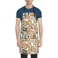 thumbnail image 1 of Fuzoiu Floral Paisley Print Adjustable Waterproof Apron with Pockets,Waterproof Apron for Cooking, Gardening, and Art Projects, 1 of 8