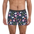thumbnail image 1 of Fuzoiu Floral Rabbit Print Men's Ultra Breathable Underwear,No Riding Up Boxer Briefs with ComfortFlexible Waistband-XX-Large, 1 of 5