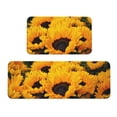 thumbnail image 1 of Fuzoiu Flower Bush Sunflower Print Kitchen Floor Mat 2 Sets,Kitchen Rugs and Mats,,Non Skid Waterproof Kitchen Floor Mat for Kitchen,Home Office,Sink,Laundry, 1 of 6