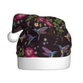 thumbnail image 1 of Fuzoiu Flowers And Humming Bird1 Print Santa Hat Christmas Hat for Adults,Santa Hats with Pompom, Unisex Xmas Holiday Hat for Christmas New Year Festive Party Supplies, 1 of 6