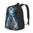 thumbnail image 1 of Fuzoiu Forest Meditating Goat Print Large Capacity Backpack,Travel Backpack,Laptop Bag,College School Rucksack Bag,for School, Travel & Outdoor Activities, 1 of 6