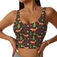 thumbnail image 1 of Fuzoiu Fox In Forest Print Women's Sports Vest,U-Back Sports Tank,Gym Vests,Athletic Sleeveless Shirts,Exercise Undershirts,Yoga, Gym, and Dance Wear-Medium, 1 of 8