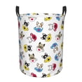 thumbnail image 1 of Fuzoiu French Bulldog With Coffee Cup Print Circular Hamper,Laundry Basket with Handle,Collapsible Laundry,Dirty Clothes Storage Basket,for Bedroom Bathroom Dorm Living Room-Medium, 1 of 6