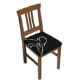 thumbnail image 1 of Fuzoiu French Bulldog Print Square Cushion Cover,Couch Cushion Covers, Stretch Seat Slipcover for Dining Chairs, Banquets, and Home Decor-Two Pieces, 1 of 7