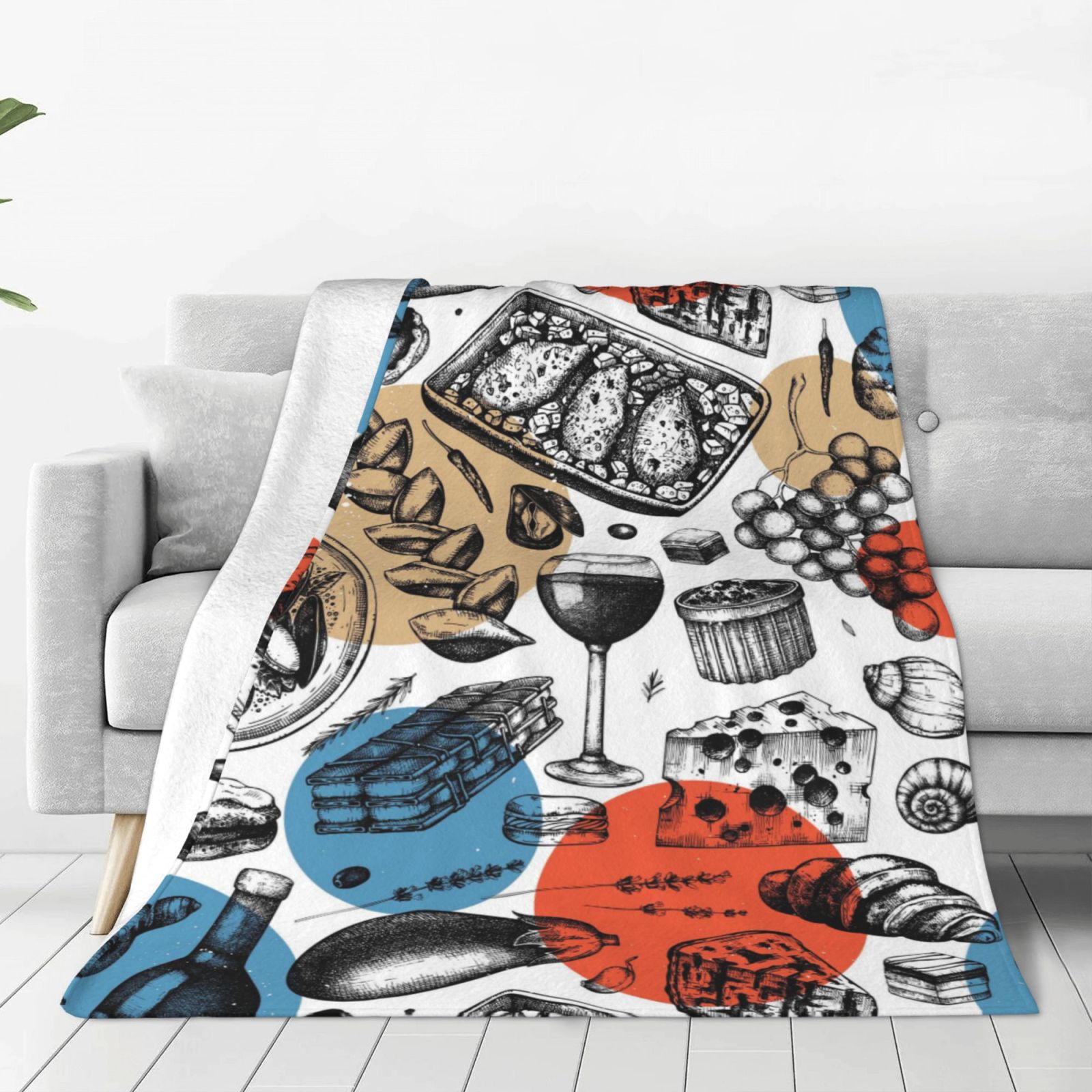 Travois Tipi Canyon Earth Ultra-Soft Micro Fleece Blanket 50