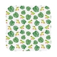 thumbnail image 1 of Fuzoiu Frogs And Tropical Leaves Print Leather Coasters Set,Drink Coasters Set of 6,for Tabletop Protection, Durable PVC Coasters,Home Décor and Housewarming Gift,Square, 1 of 7