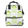 thumbnail image 1 of Fuzoiu Frogs and Dragonflies Print Diaper Bag Backpack,Baby Essentials Travel Tote,Multi function Waterproof Diaper Bag, Travel Essentials Baby Bag - Unisex, 1 of 6