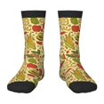 thumbnail image 1 of Fuzoiu Fruits And Vegetables Print Kids Socks For Boys Girls,Grip Crew Socks with Non Slip,Lightweight Stretch Crew Socks,Toddlers Crew Boot Socks, 1 of 5