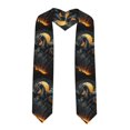 thumbnail image 1 of Fuzoiu Full Moon Black Dragon Print Graduation Sash,Graduation Stole,Unisex Adult Graduation Stole Shawl 91" Long,for Academic Commencements Shawl-Sharp Corner, 1 of 7