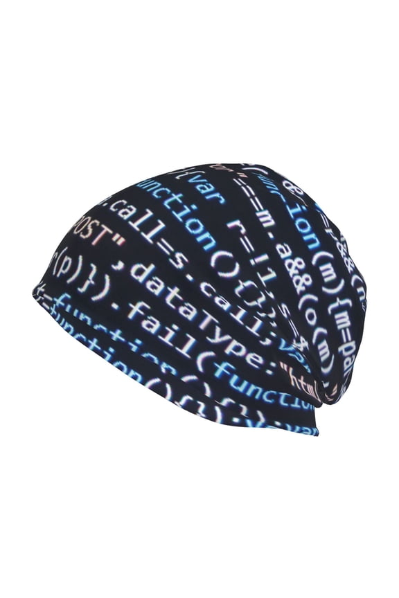 Function Source Code Print Winter Beanie Hat for Men & Women,Warm Knit Cap,Women Windproof Watch Hat,Knit Warm Unisex Beanie