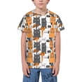 thumbnail image 1 of Fuzoiu Funny Cats Print Youth Short Sleeve T-Shirt,Youth Dry-Fit Active Athletic T-Shirt,Short Sleeve Tops Tees for School, Sports, and Casual Wear, 1 of 6