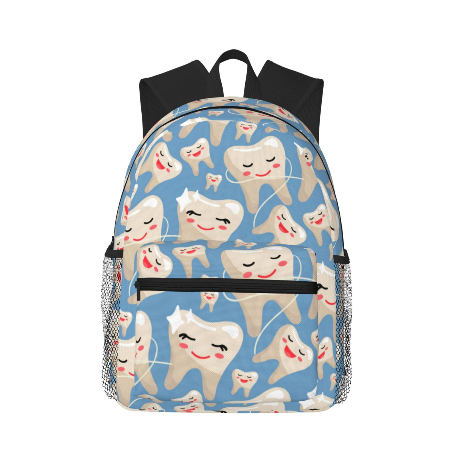 Red Teeth Backpack Fuzoiu Funny Cute Healthy Teeth Print School Backpack for Teens,Large ...