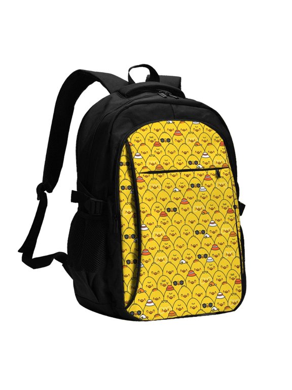 Funny Ducks Print USB Backpack with Charging Port,Laptop Backpack,Business Travel Durable Laptops Backpack, for School, Work, Travel & Outdoor Activities