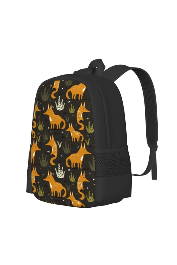 Funny Fox by the Field Print Large Capacity Backpack,Travel Backpack,Laptop Bag,College School Rucksack Bag,for School, Travel & Outdoor Activities
