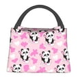 thumbnail image 1 of Fuzoiu Funny Panda Draws A Heart Print Portable Insulation Lunch Bag,Large Lunch Box,Container Reusable Leakproof Tote for Work, Travel, and Outdoor Activities, 1 of 6