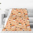 thumbnail image 1 of Fuzoiu Funny Sushi Print Ultra-Soft Micro Fleece Blanket,All Seasons Flannel Throw, Lightweight Blanket for Bed, Sofa, Couch, Movie Night, Camping, and Travel-50"x40", 1 of 7