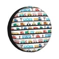 thumbnail image 1 of Fuzoiu Funny Transport Print Universal Spare Tire Cover with Buckle Strap, Waterproof Wheel Covers for Jeep, Trailer, RV, Truck and All Car-14 inch, 1 of 6