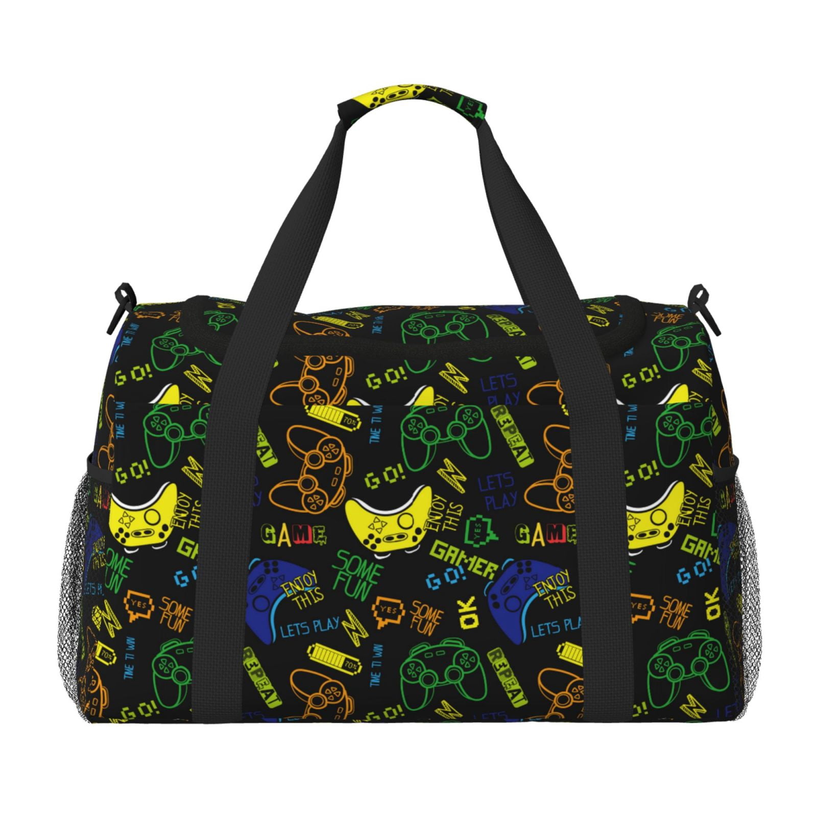 Fuzoiu Game Play Print Travel Duffle Bag,Carry On Tote Bags,Duffel Bag,Sport Gym Bag, Hospital Bag for Labor and Delivery, Overnight Bag,Luggage Bag