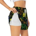 thumbnail image 1 of Fuzoiu Game Play Print Women's Athletic Shorts, Double-Layer Running Shorts with Pocket,Women's Workout Shorts for Yoga, Gym, and Workouts-X-Large, 1 of 7