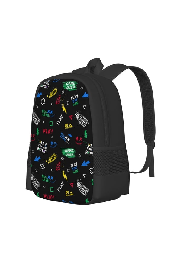 Gamepads Print Large Capacity Backpack,Travel Backpack,Laptop Bag,College School Rucksack Bag,for School, Travel & Outdoor Activities