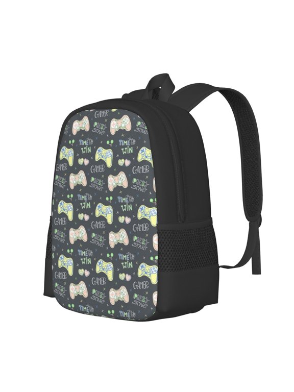 Gamers Print Large Capacity Backpack,Travel Backpack,Laptop Bag,College School Rucksack Bag,for School, Travel & Outdoor Activities