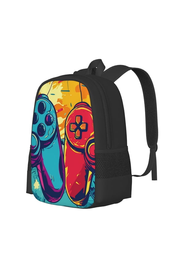Gaming Print Large Capacity Backpack,Travel Backpack,Laptop Bag,College School Rucksack Bag,for School, Travel & Outdoor Activities
