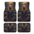 thumbnail image 1 of Fuzoiu Garden Meditating Weasel Print Carpet Floor Mats for Car,Car Foot Mat Set,Universal Fit 4 Piece Mat Pad Set,Fits Most Cars Trucks Vans Sedans SUV Auto Carpet Mat Se, 1 of 7