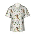 thumbnail image 1 of Fuzoiu German Shepherd Dog Print Hawaiian Shirt for Men, Summer Beach Casual Short Sleeve Button Down Shirts, Men’s Beach Summer Shirts with Pocket,3X-Large, 1 of 7