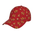 thumbnail image 1 of Fuzoiu Gingerbread Man Print Adjustable Baseball Cap for Men and Women, Unisex Sports Hat, Sun Protection Hat for Running Workouts and Outdoor Activities All Seasons, 1 of 6