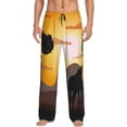 thumbnail image 1 of Fuzoiu Giraffes Of The African Savannah Print Men's Pajama Pants,Lounge Pants for Men,Lounge PJ Bottoms,Sleepwear Pants with Drawstring Pockets -Small, 1 of 6