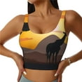 thumbnail image 1 of Fuzoiu Giraffes Of The African Savannah Print Women's Sports Vest,U-Back Sports Tank,Gym Vests,Athletic Sleeveless Shirts,Exercise Undershirts,Yoga, Gym, and Dance Wear-, 1 of 8