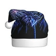 thumbnail image 1 of Fuzoiu Glasses And Fireworks Print Santa Hat Christmas Hat for Adults,Santa Hats with Pompom, Unisex Xmas Holiday Hat for Christmas New Year Festive Party Supplies, 1 of 6