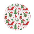thumbnail image 1 of Fuzoiu Gnomes Merry Christmas Print Leather Coasters Set,Drink Coasters Set of 6,for Tabletop Protection, Durable PVC Coasters,Home Décor and Housewarming Gift,Round Shape, 1 of 7