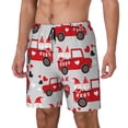 thumbnail image 1 of Fuzoiu Gnomes On The Car Print Men's Swim Shorts,Quick-Dry Double-Layer Swim Trunks,Board Trunks,Beach Shorts Swimwear Bathing Suits-X-Large, 1 of 6