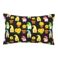 thumbnail image 1 of Fuzoiu Gnomes With Sunflowers Print Fuzzy Pillowcases, Super Soft Pillow Case Cover with Zipper for Bedroom, Sofa, Couch,Cozy Pillow Shams for All Seasons-14"x20", 1 of 6