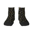 thumbnail image 1 of Fuzoiu Gold Dog Paw Print Adult Socks, Crew Moisture-wicking Socks, Unisex Cushion Crew Socks,Casual Sports Ankle Socks, 1 of 7