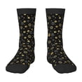 thumbnail image 1 of Fuzoiu Gold Dog Paw Print Kids Socks For Boys Girls,Grip Crew Socks with Non Slip,Lightweight Stretch Crew Socks,Toddlers Crew Boot Socks, 1 of 5