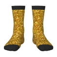 thumbnail image 1 of Fuzoiu Gold Glitter Print Kids Socks For Boys Girls,Grip Crew Socks with Non Slip,Lightweight Stretch Crew Socks,Toddlers Crew Boot Socks, 1 of 5