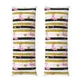 thumbnail image 1 of Fuzoiu Gold Glittering Hearts and Flamingos Print Body Pillowcase 20x54 in,Long Pillow Case, Microfiber Body Pillow Cover, Soft and Breathable Pillowcase, 1 of 7
