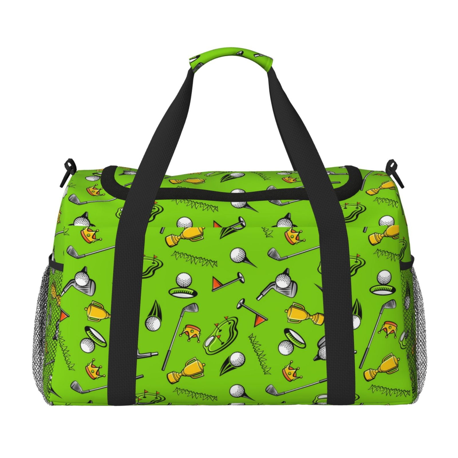 Fuzoiu Golf Sport Club Print Travel Duffle Bag,Carry On Tote Bags,Duffel Bag,Sport Gym Bag, Hospital Bag for Labor and Delivery, Overnight Bag,Luggage Bag