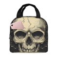 thumbnail image 1 of Fuzoiu Gothic Winged Skull Print Lunch Bag for Women & Men,Adult Insulated Lunch Box,Leakproof Cooler,Food Lunch Containers,Reusable Lunch Tote Bags for Work, Travel, Outdoor, 1 of 8